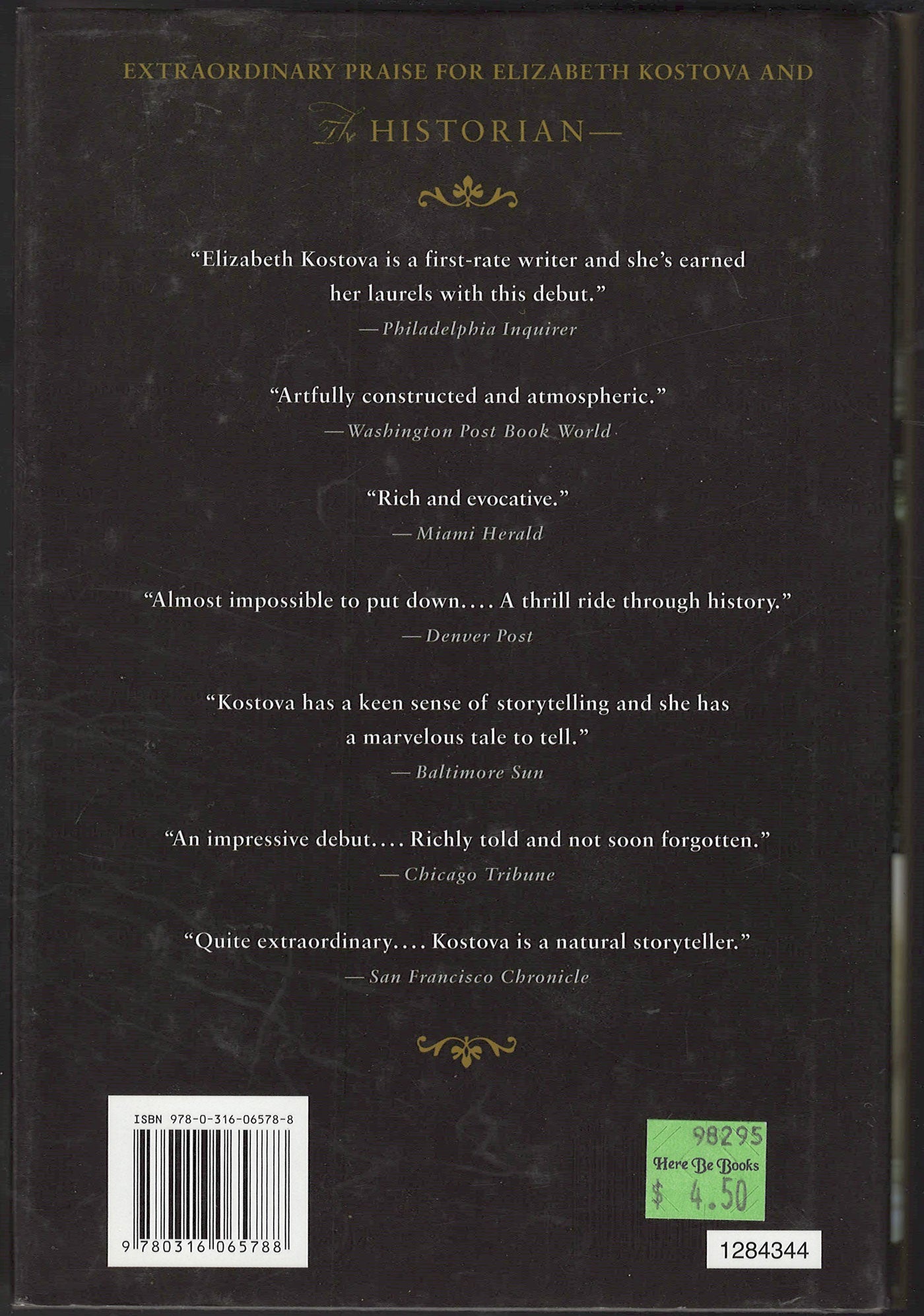 The Swan Thieves by Elizabeth Kostova back cover