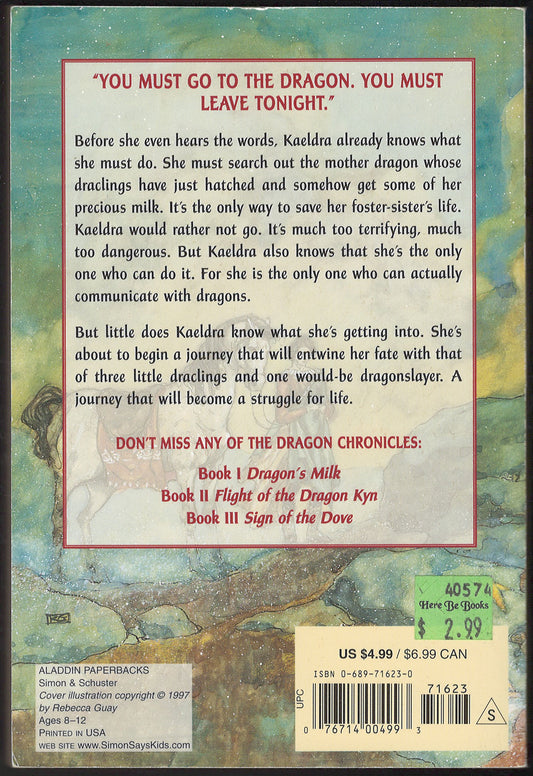 Dragon's Milk by Susan Fletcher back cover