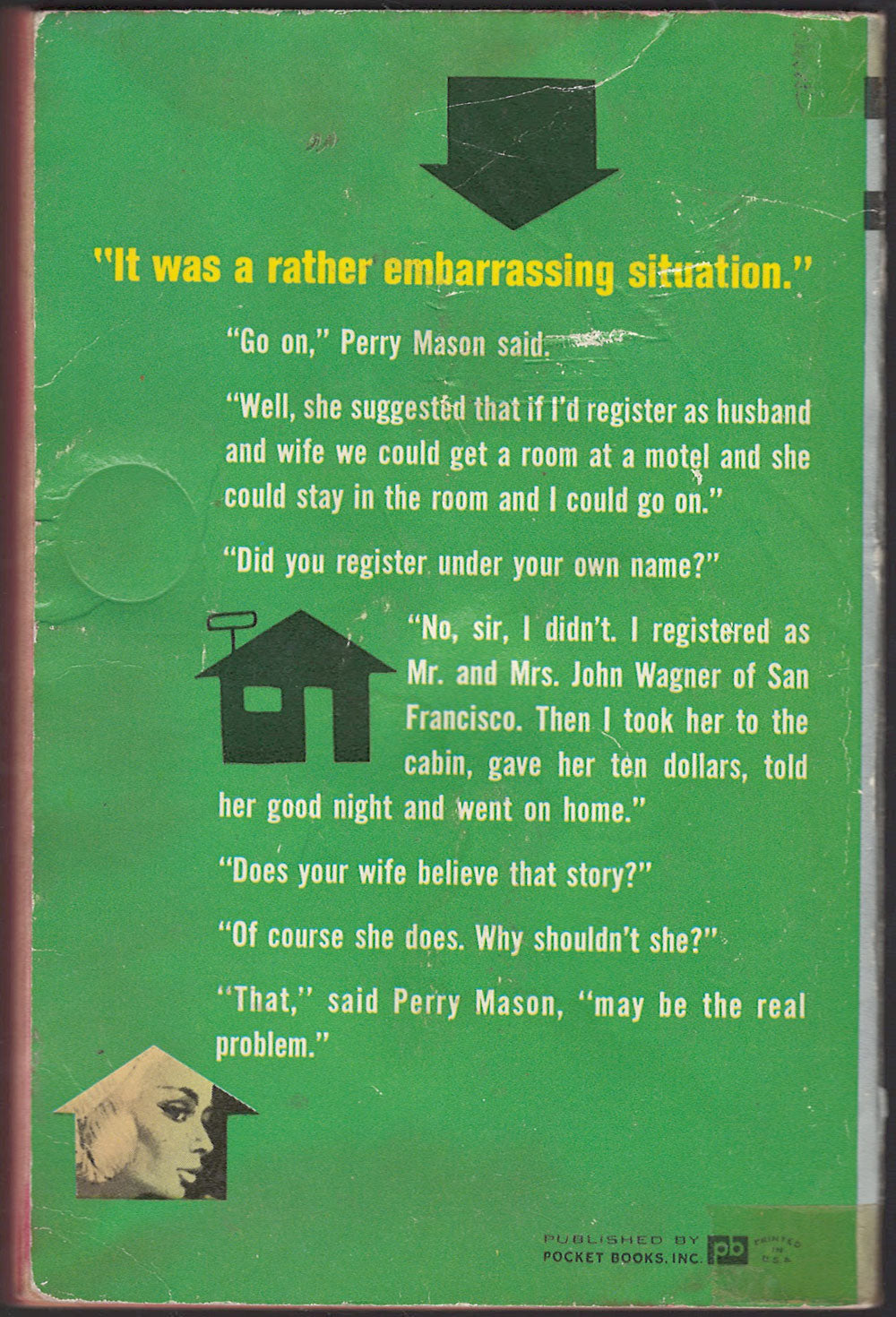 The Case of the Screaming Woman by Erle Stanley Gardner back cover