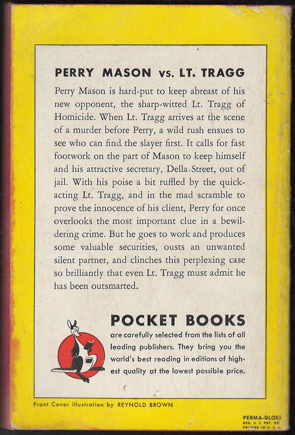 The Case of the Silent Partner by Erle Stanley Gardner back cover
