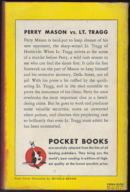 The Case of the Silent Partner by Erle Stanley Gardner back cover
