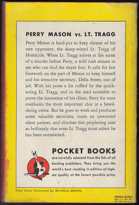 The Case of the Silent Partner by Erle Stanley Gardner back cover