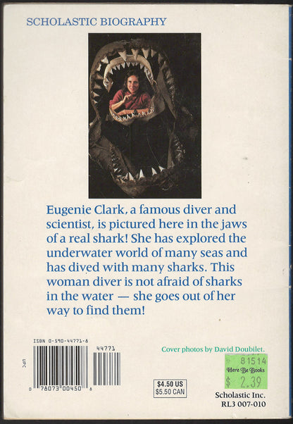 Shark Lady: True Adventures of Eugenie Clark by Ann McGovern back cover