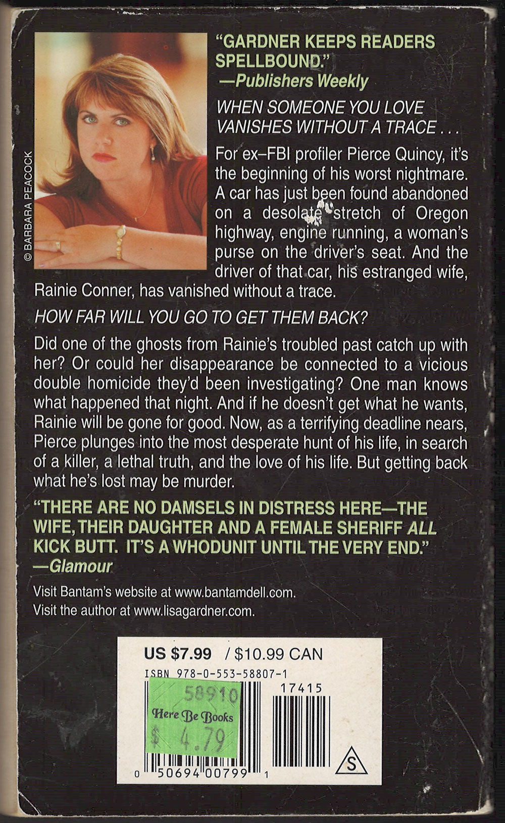 Gone by Lisa Gardner back cover