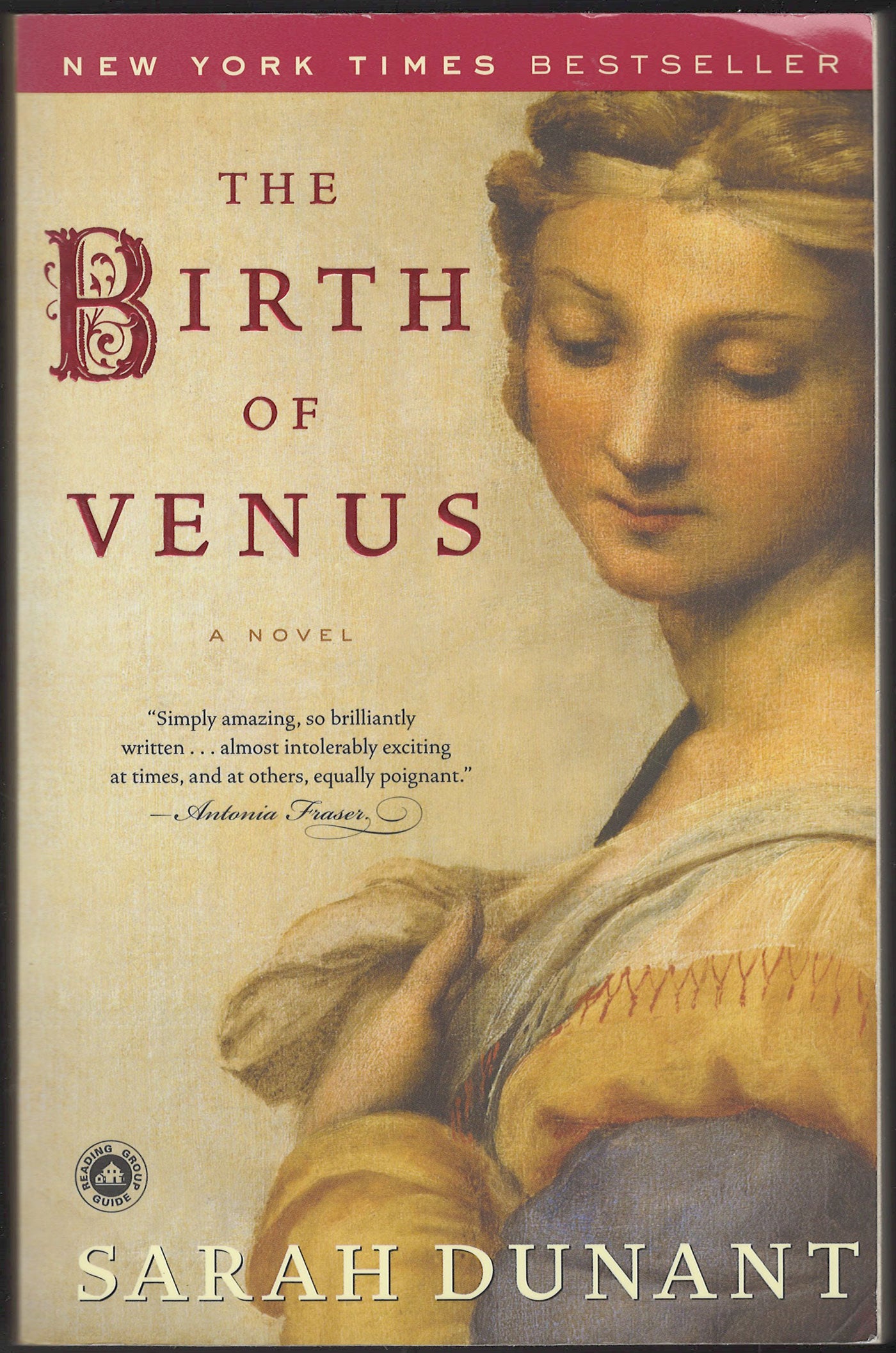 The Birth of Venus by Sarah Dunant front cover