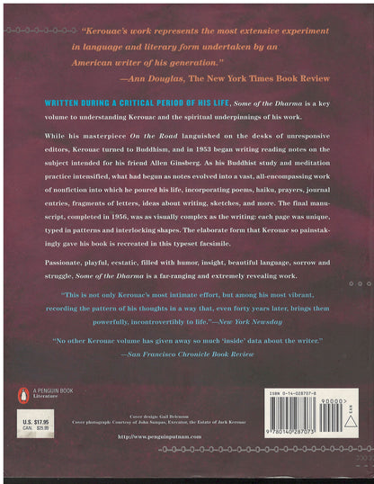 some of the dharma by Jack Kerouac back cover