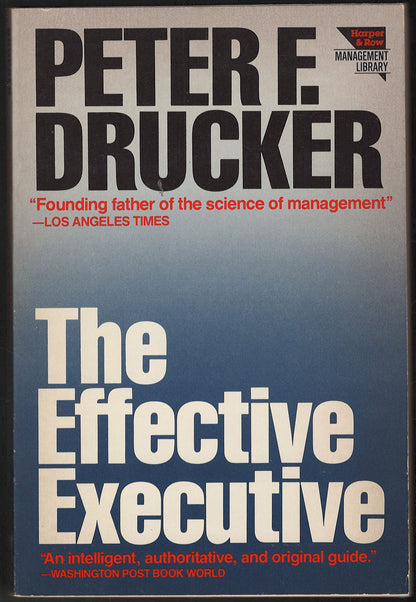 The Effective Executive by Peter F Drucker front cover