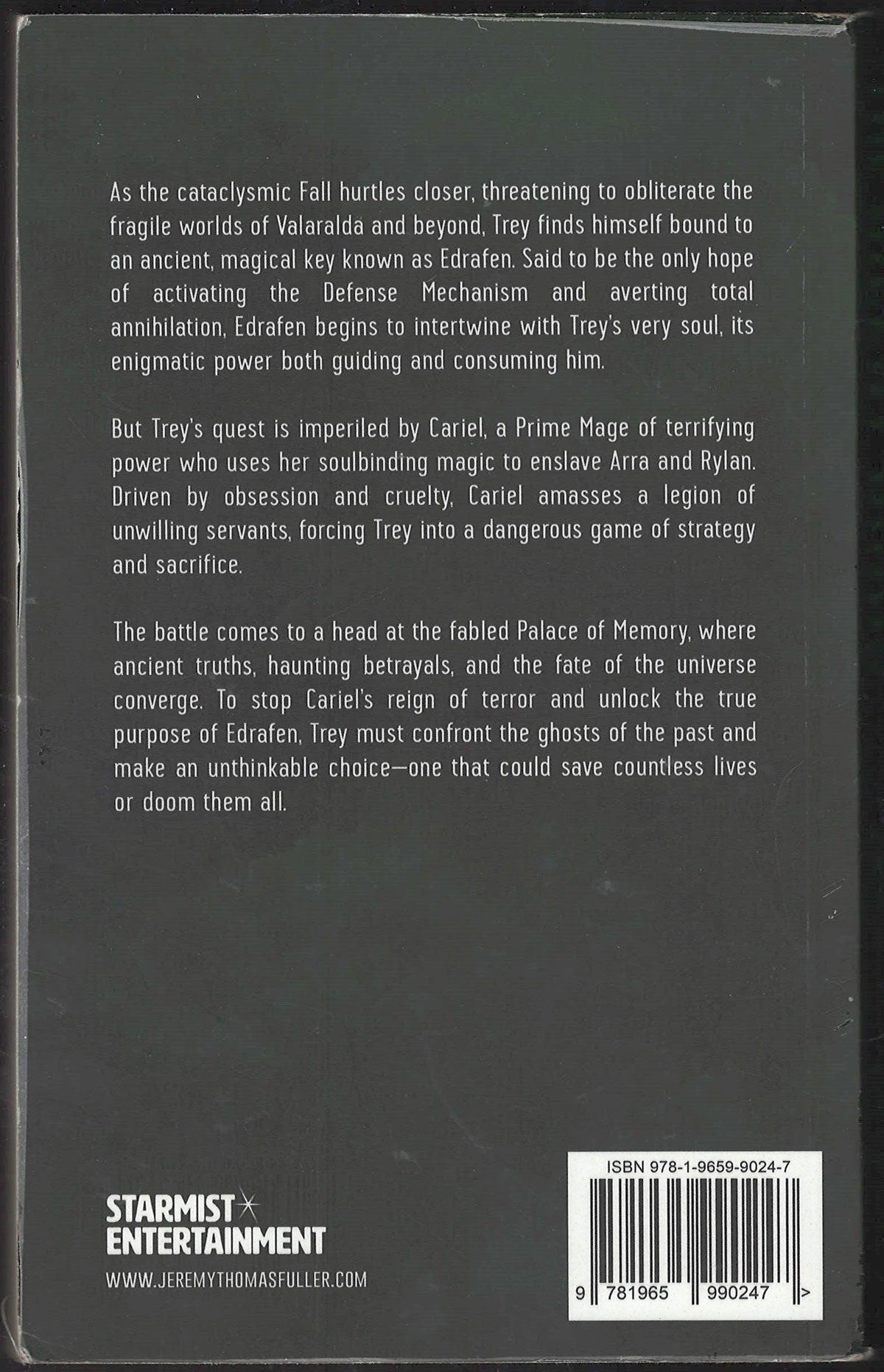 The Silent Binds by Jeremy Thomas Fuller back cover