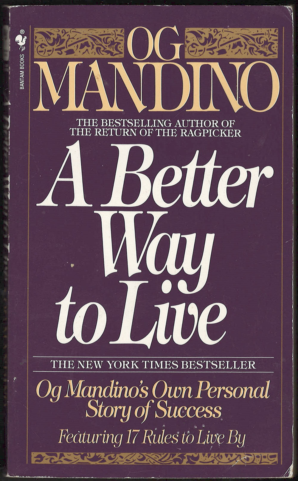 A Better Way to Live by Og Mandino front cover