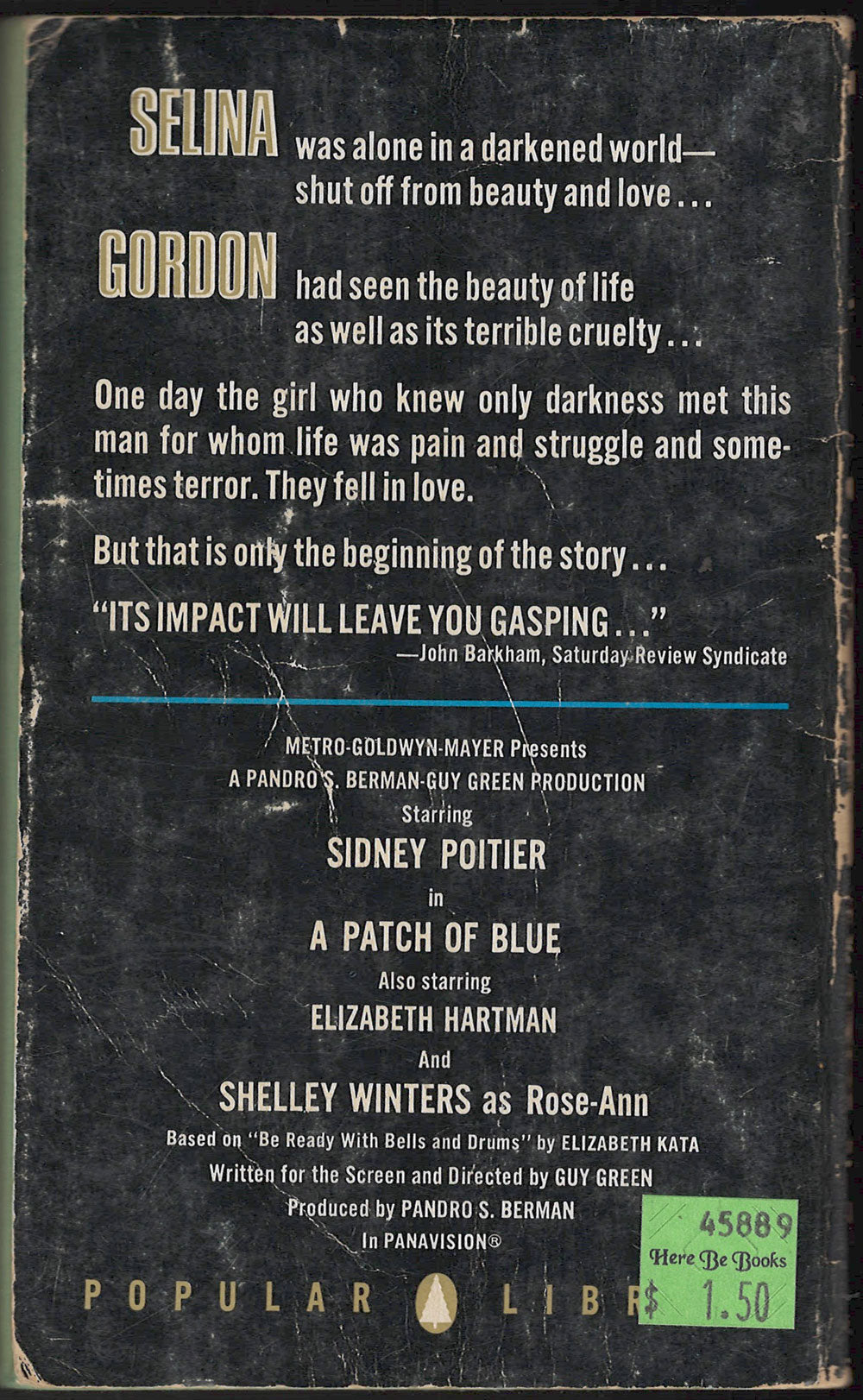 A Patch of Blue by Elizabeth Kata back cover