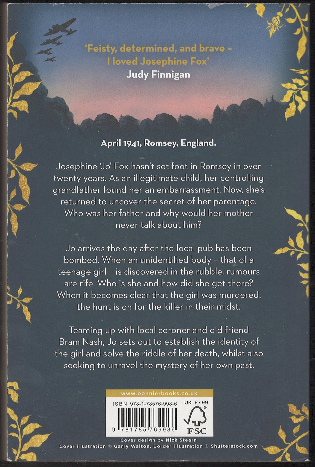 Unexpected Return of Josephine Fox by Claire Gradidge back cover