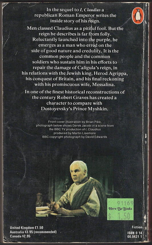 Claudius the God by Robert Graves back cover