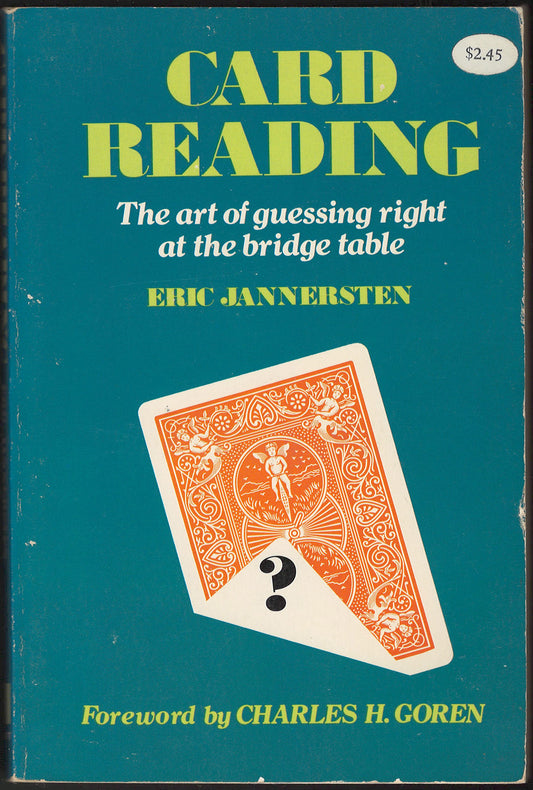 Card Reading: The art of guessing right at the bridge table by Eric Jannersten front cover