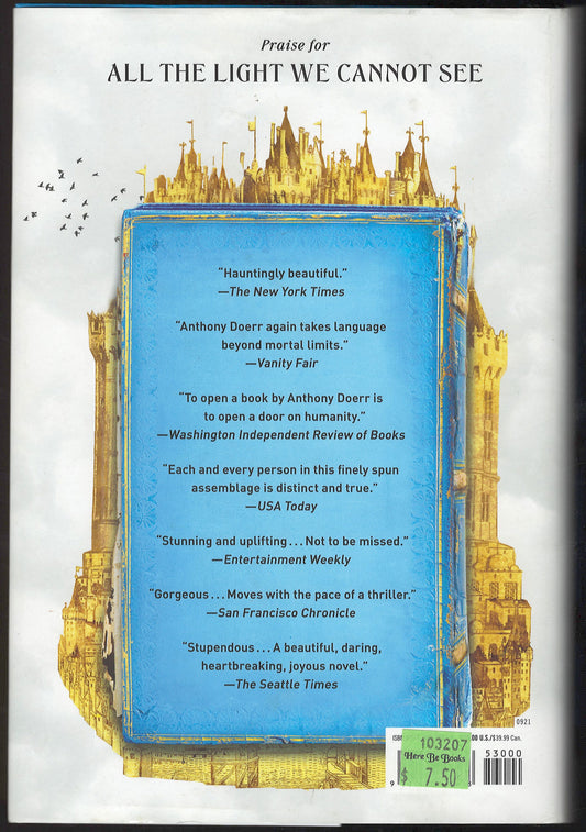 Cloud Cuckoo Land by Anthony Deorr back cover