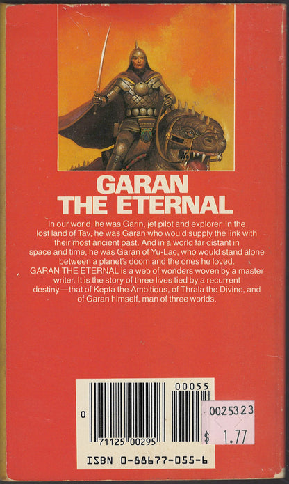 Garan the Eternal by Andre Norton back cover