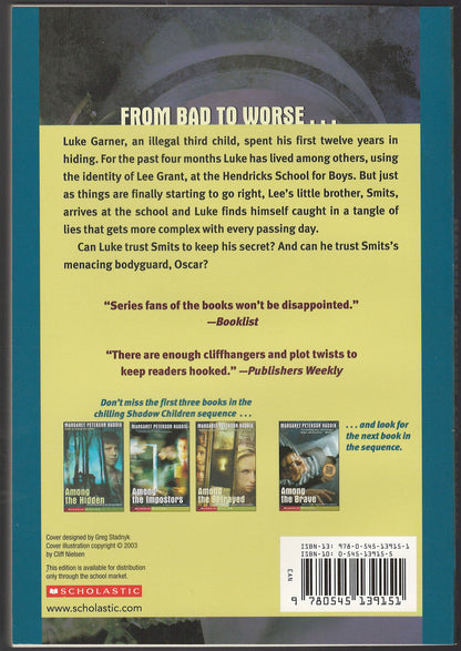 Among the Barons by Margaret Peterson Haddix back cover