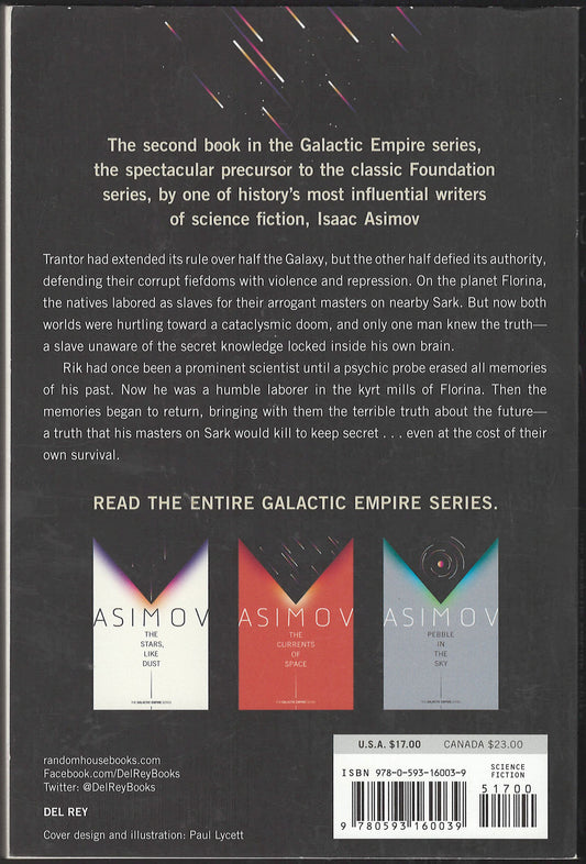 The Currents of Space by Isaac Asimov back cover