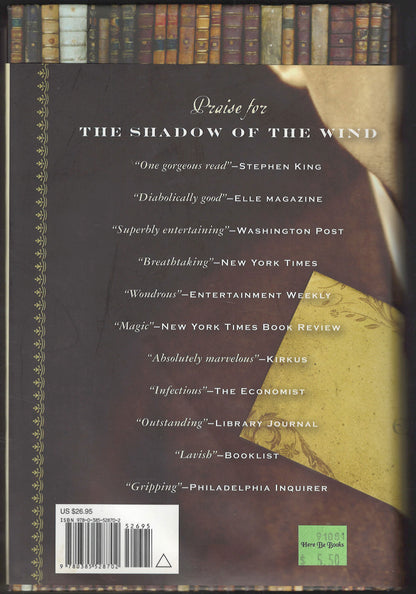 The Angel's Game by Carlos Ruiz Zafron back cover