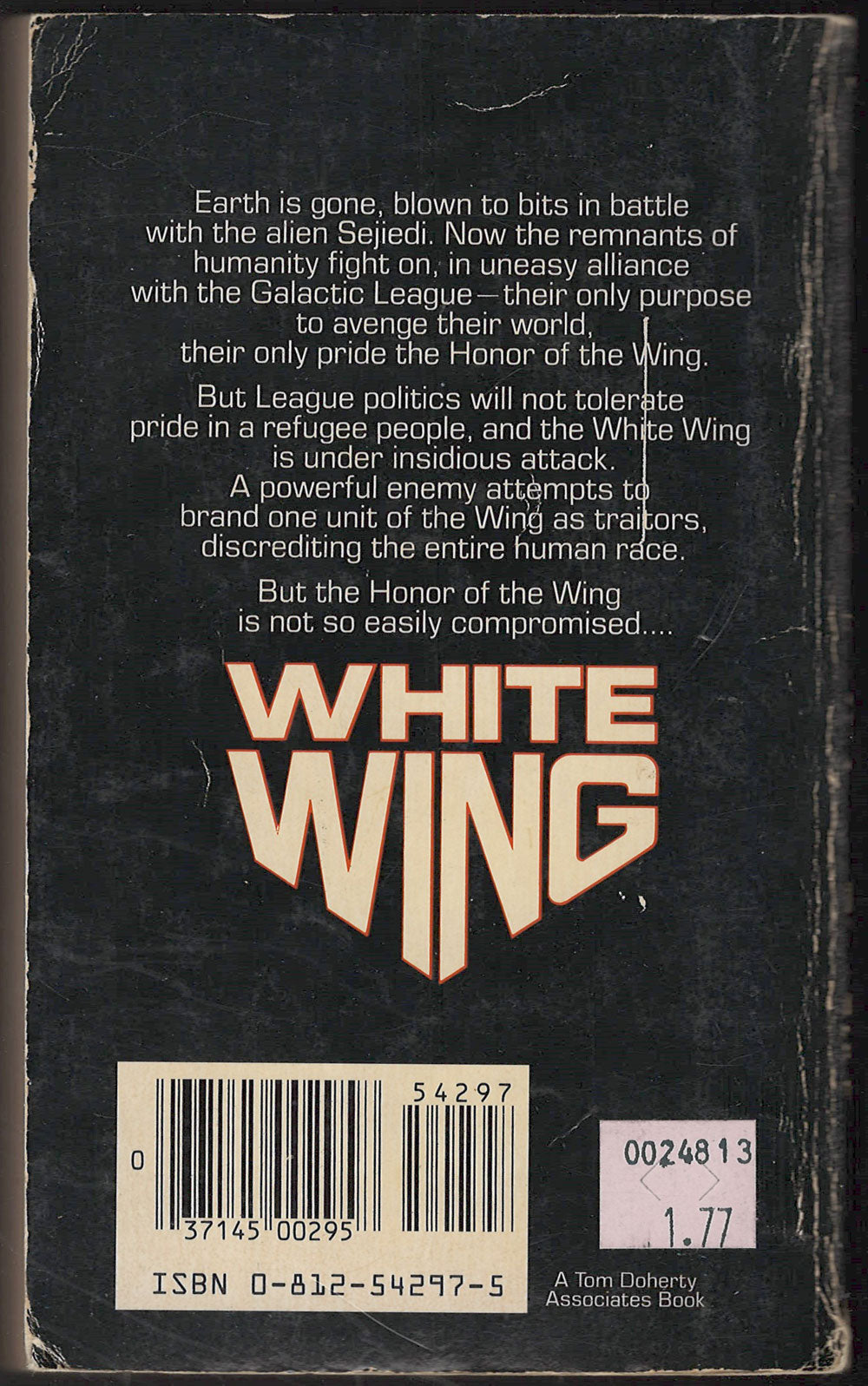 White Wing by Gordon Kendall back cover