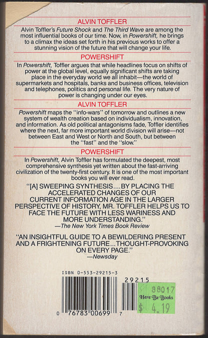 Powershift Knowledge, Wealth, and Power at the Edge of the 21st Century back cover