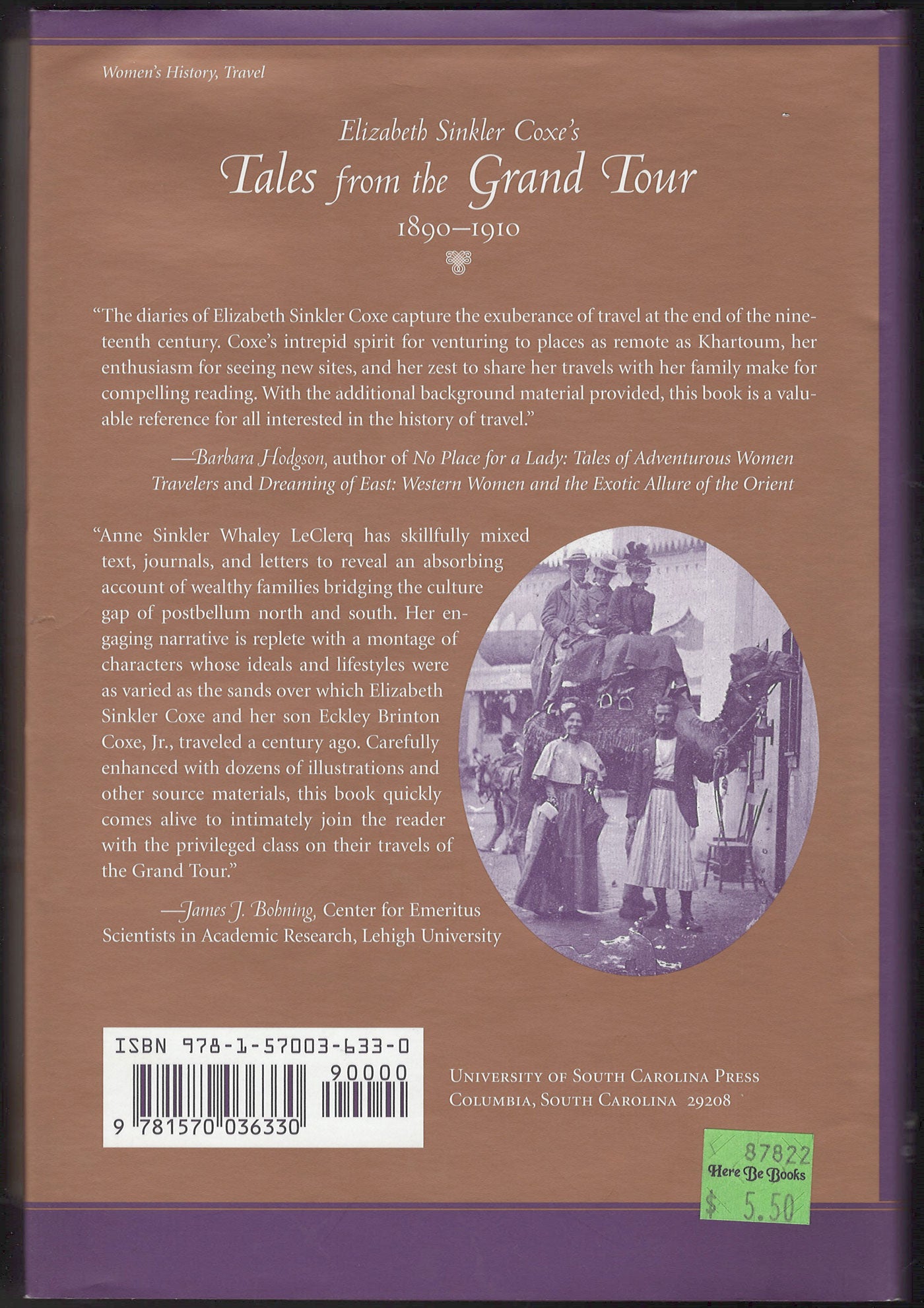 Tales from the Grand Tour, 1890-1910 back cover