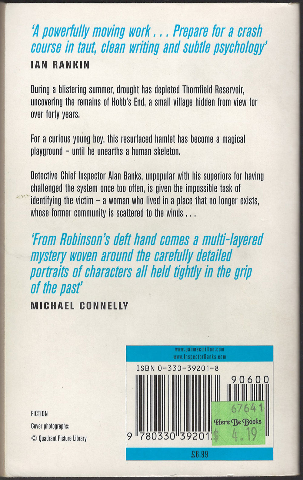 In a Dry Season by Peter Robinson back cover