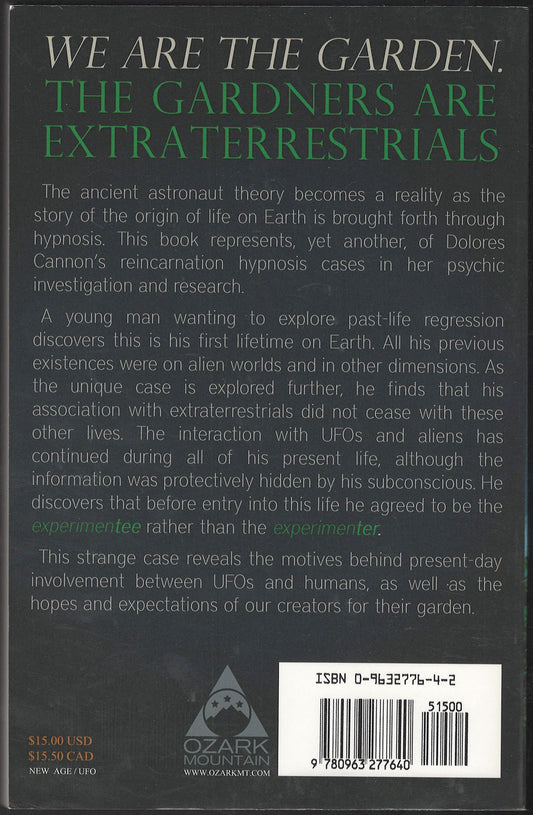 Keepers of the Garden by Dolores Cannon back cover