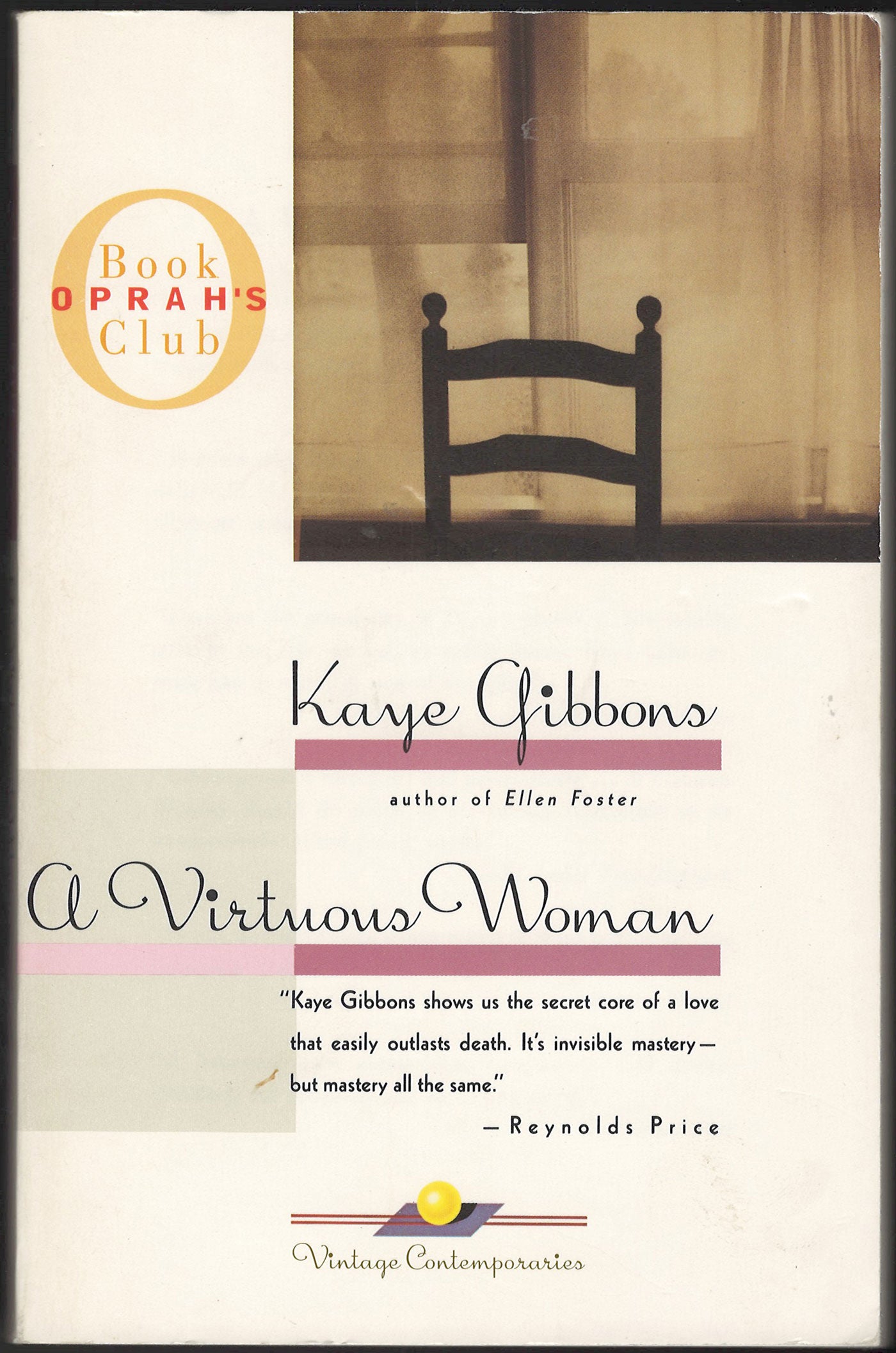 A Virtuous Woman by Kaye Gibbons front cover