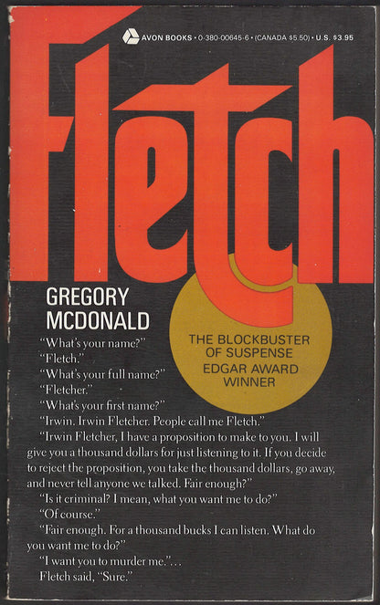 Fletch by Gregory McDonald front cover