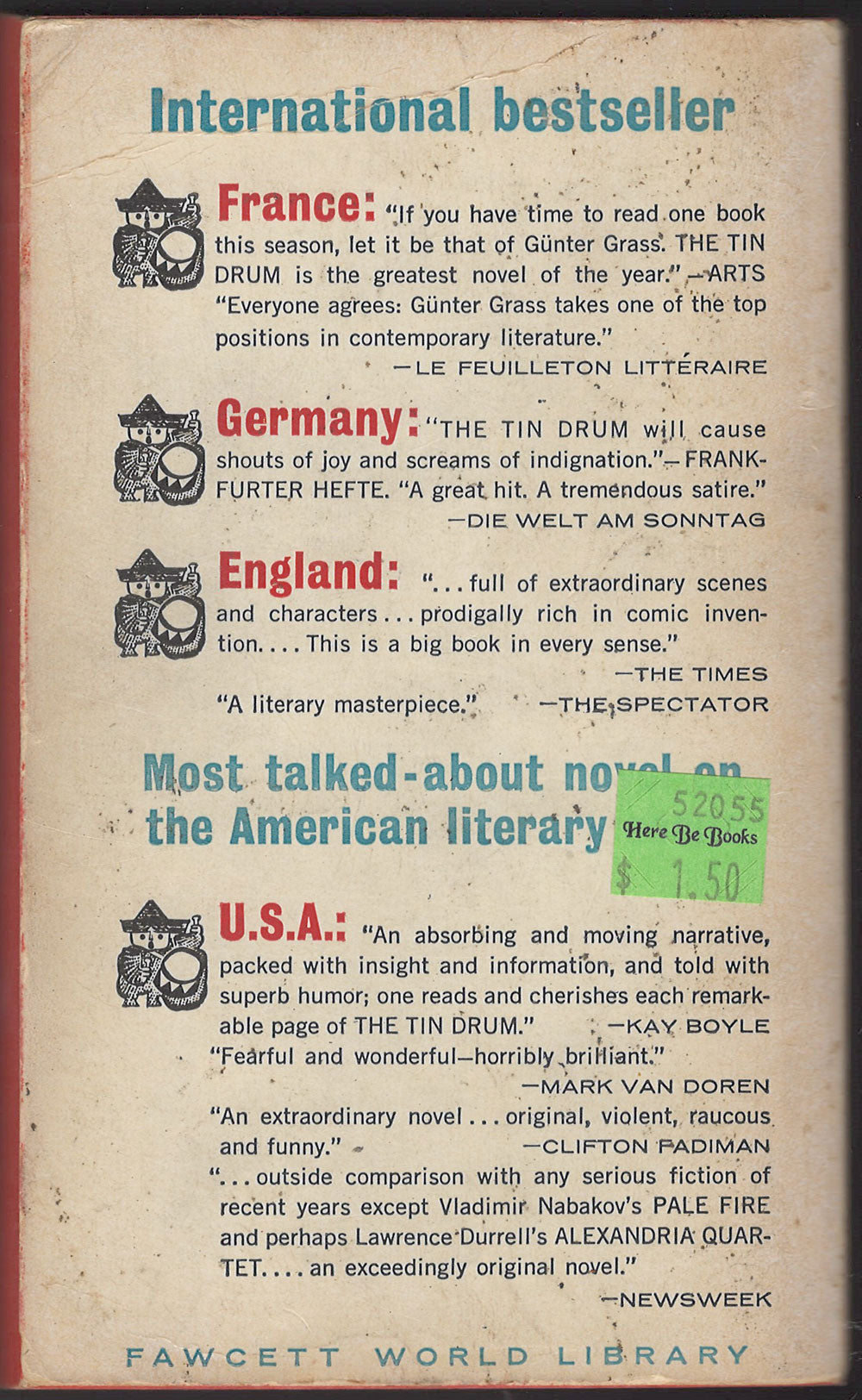 The Tin Drum by Gunter Grass back cover