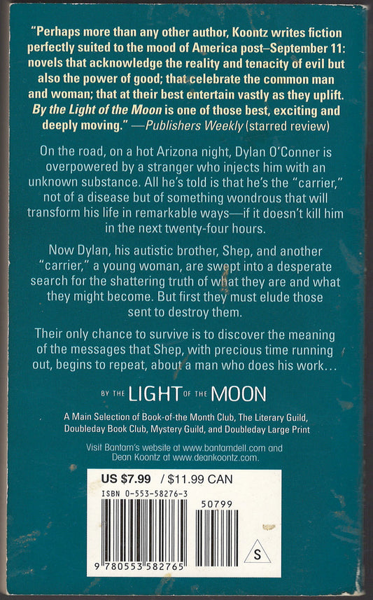 By the Light of the Moon by Dean Koontz back cover