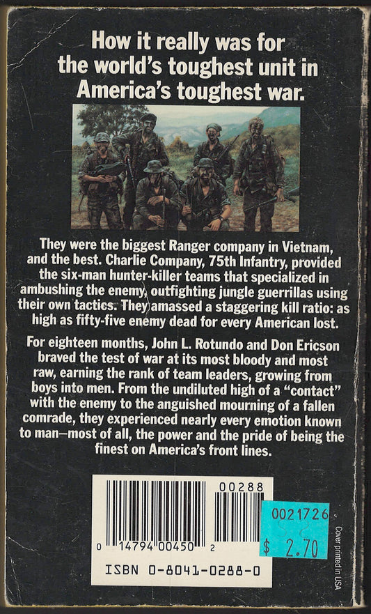 Charlie Rangers by Don Ericson and John L. Rotundo back cover