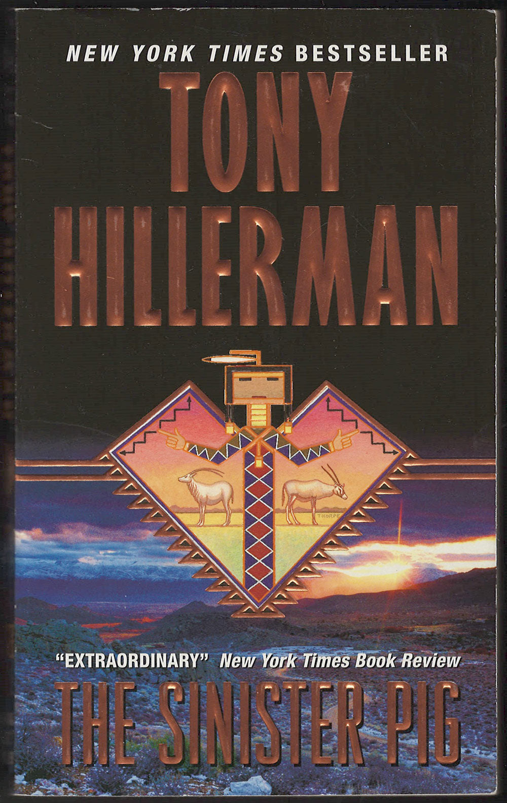 The Sinister Pig by Tony Hillerman front cover