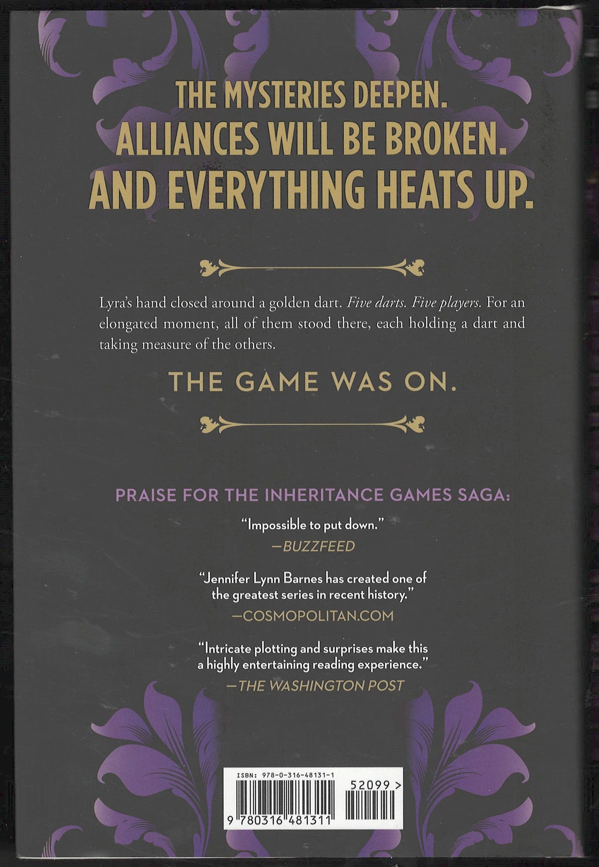 Glorious Rivals by Jennifer Barnes back cover