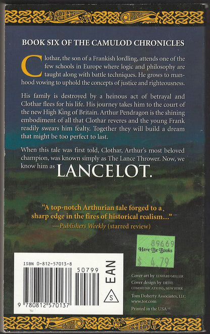 The Lance Thrower by Jack Whyte back cover