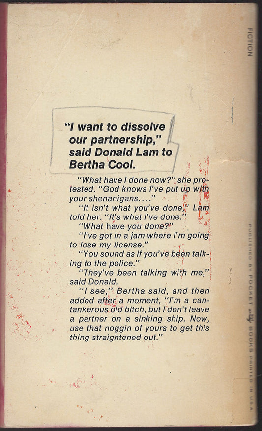 Traps Need Fresh Bait by A. A. Fair back cover