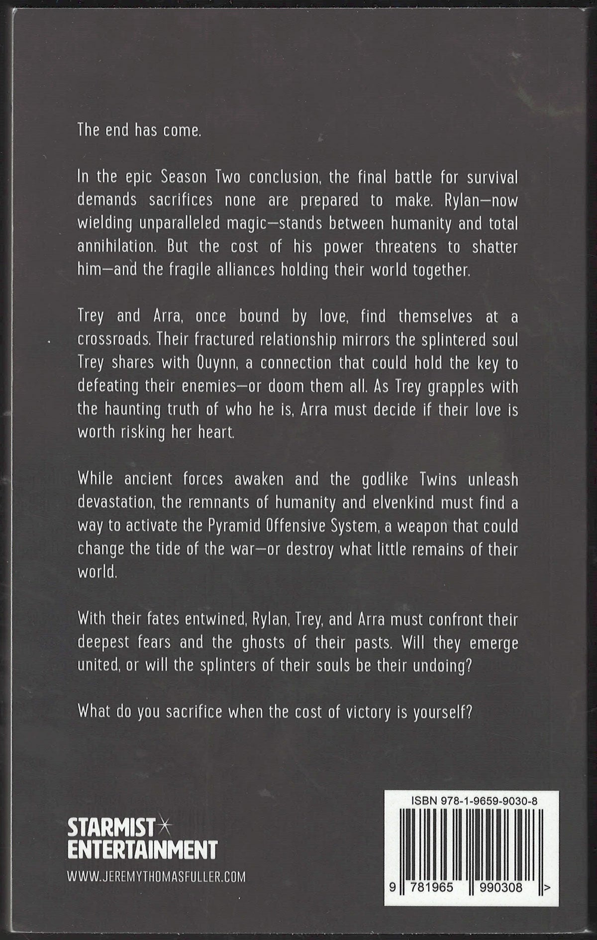 The Splinter Soul by Jeremy Thomas Fuller back cover