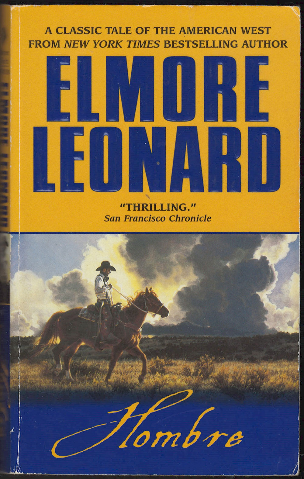 Hombre by Elmore Leonard front cover