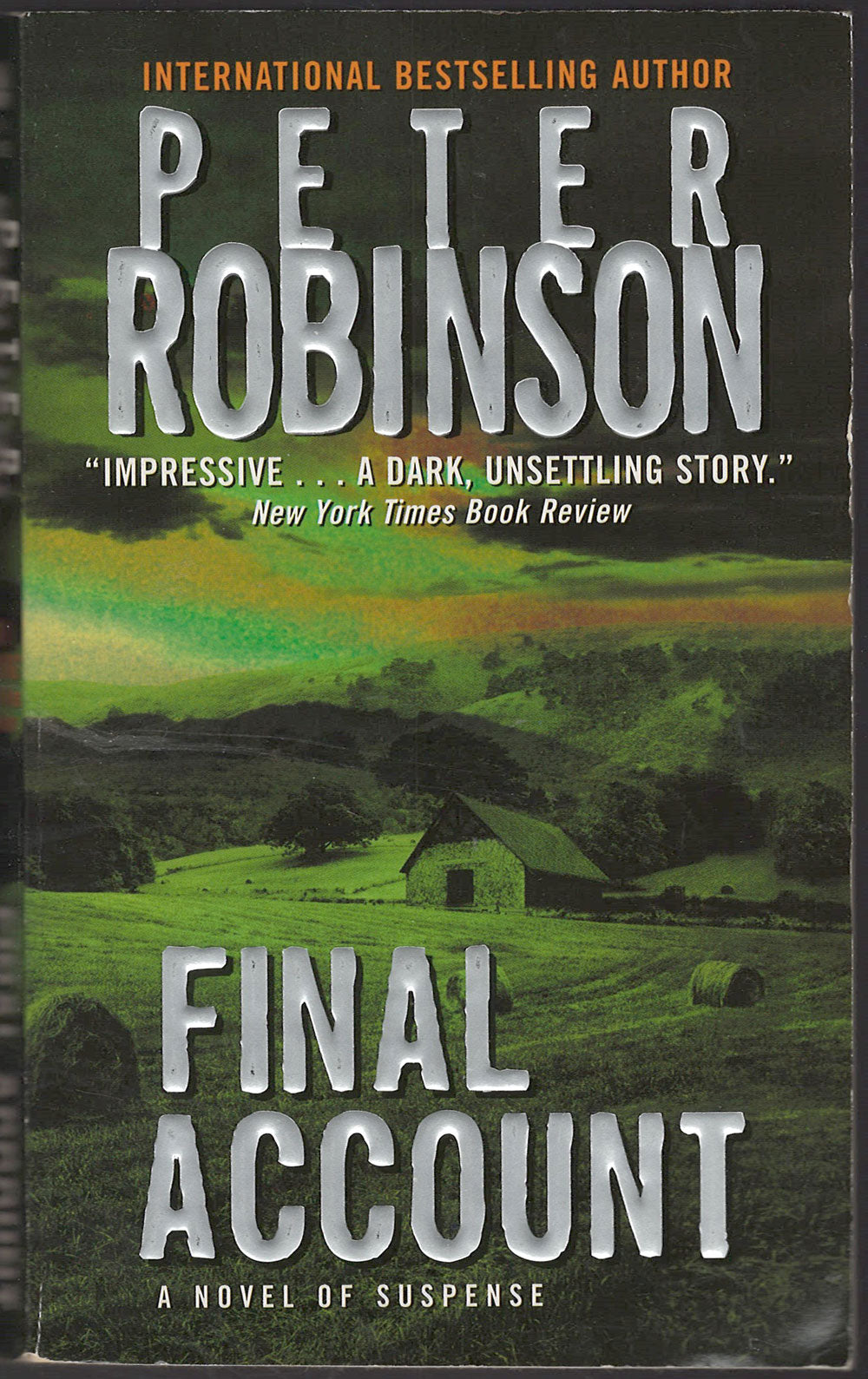Final Account by Peter Robinson front cover