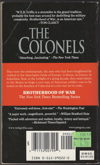 The Colonels by W.E.B. Griffin back cover
