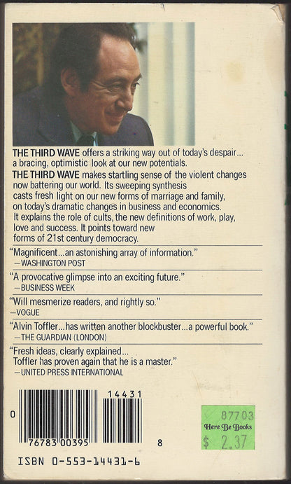 The Third Wave by Alvin Toffler back cover