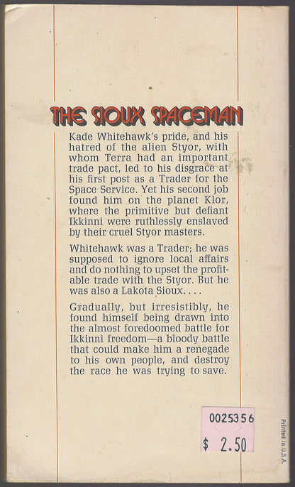 The Sioux Spaceman by Andre Norton back cover