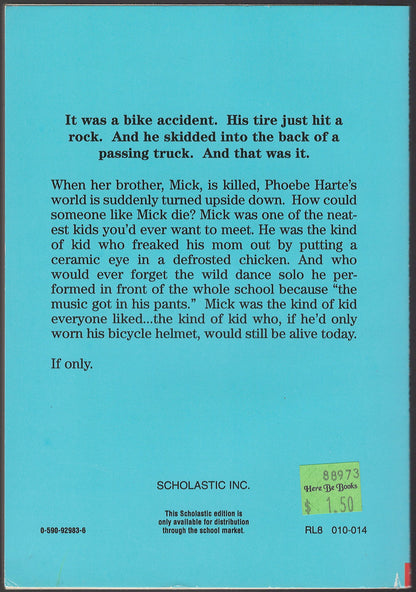 Mick Harte Was Here by Barbara Park back cover