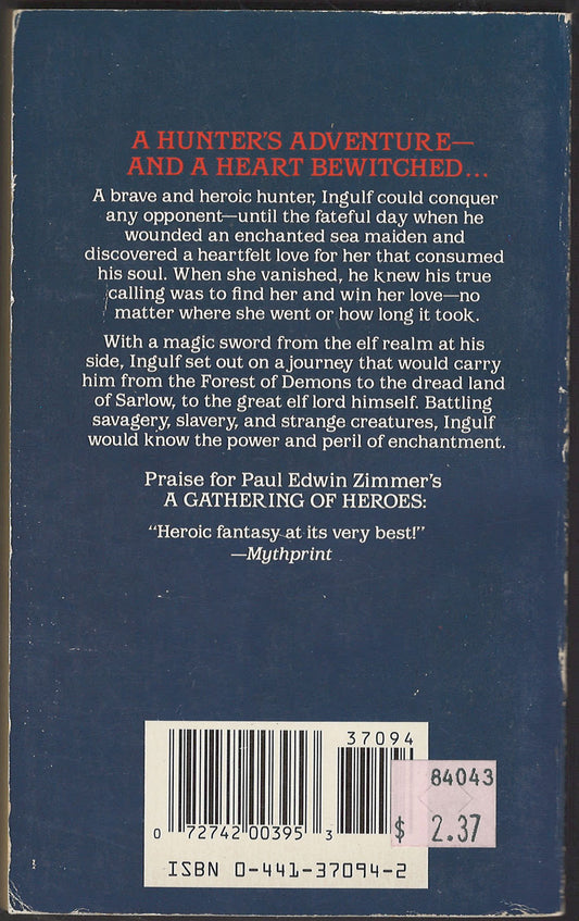 Ingulf the Mad by Paul Zimmer back cover
