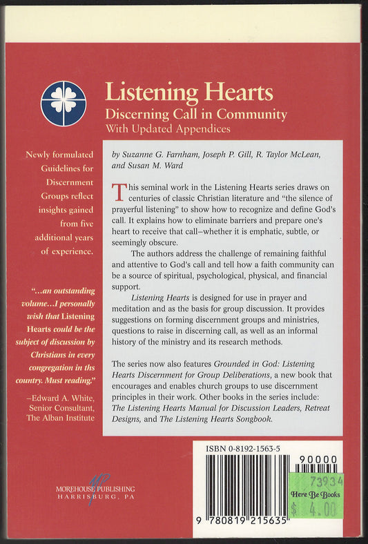 Listening Hearts: Discerning Call in Community back cover