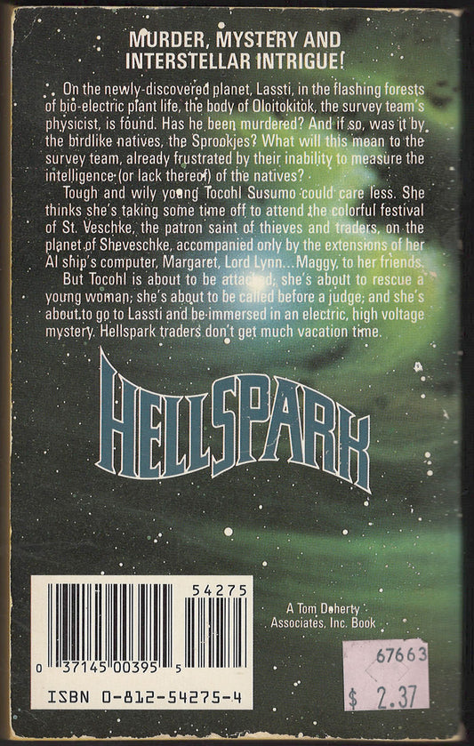 Hellspark by Janet Kagan back cover