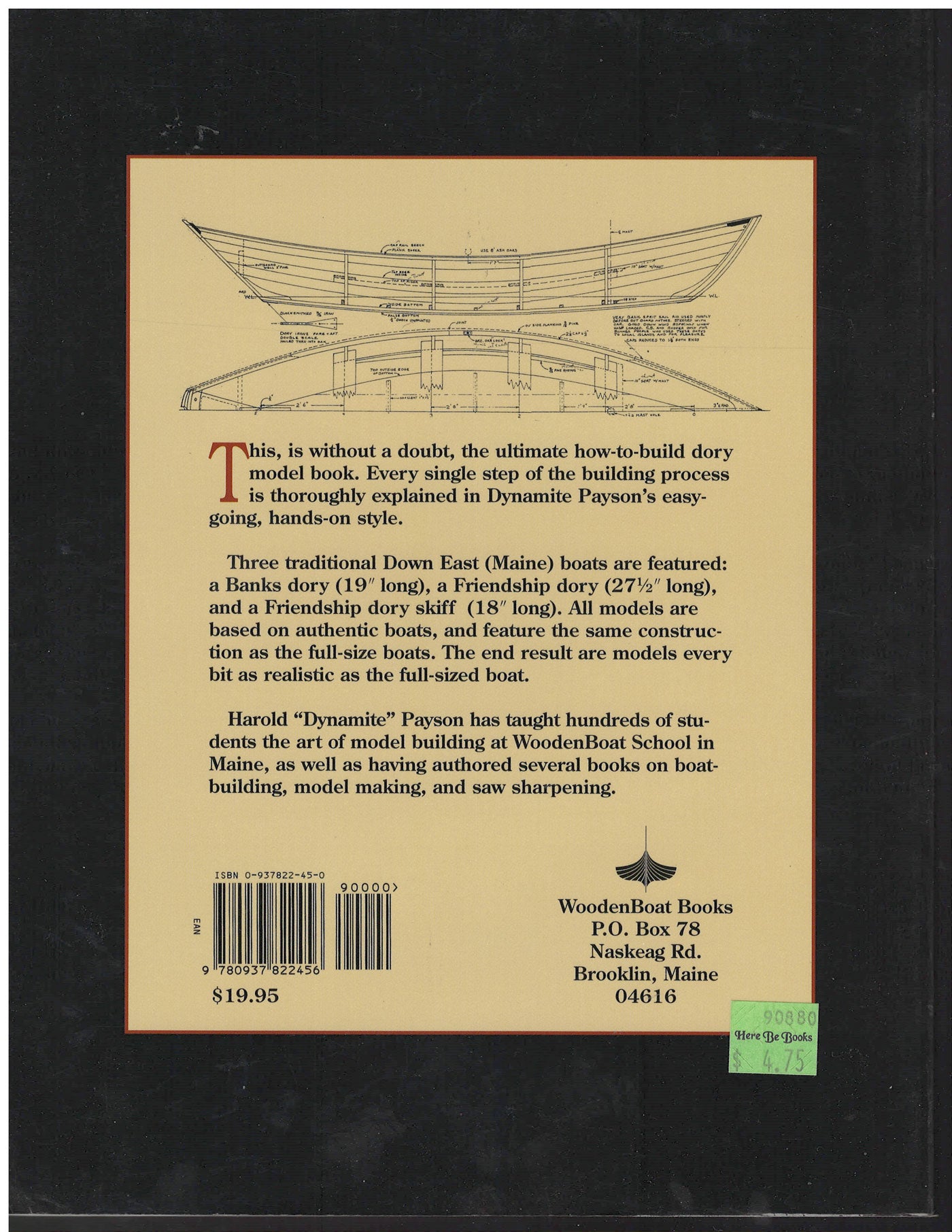 The Dory Model Book by Harold Payson back cover