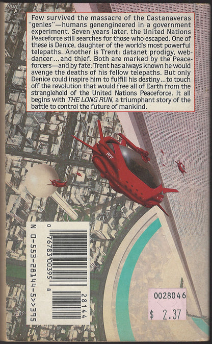 The Long Run by Daniel Keys Moran back cover