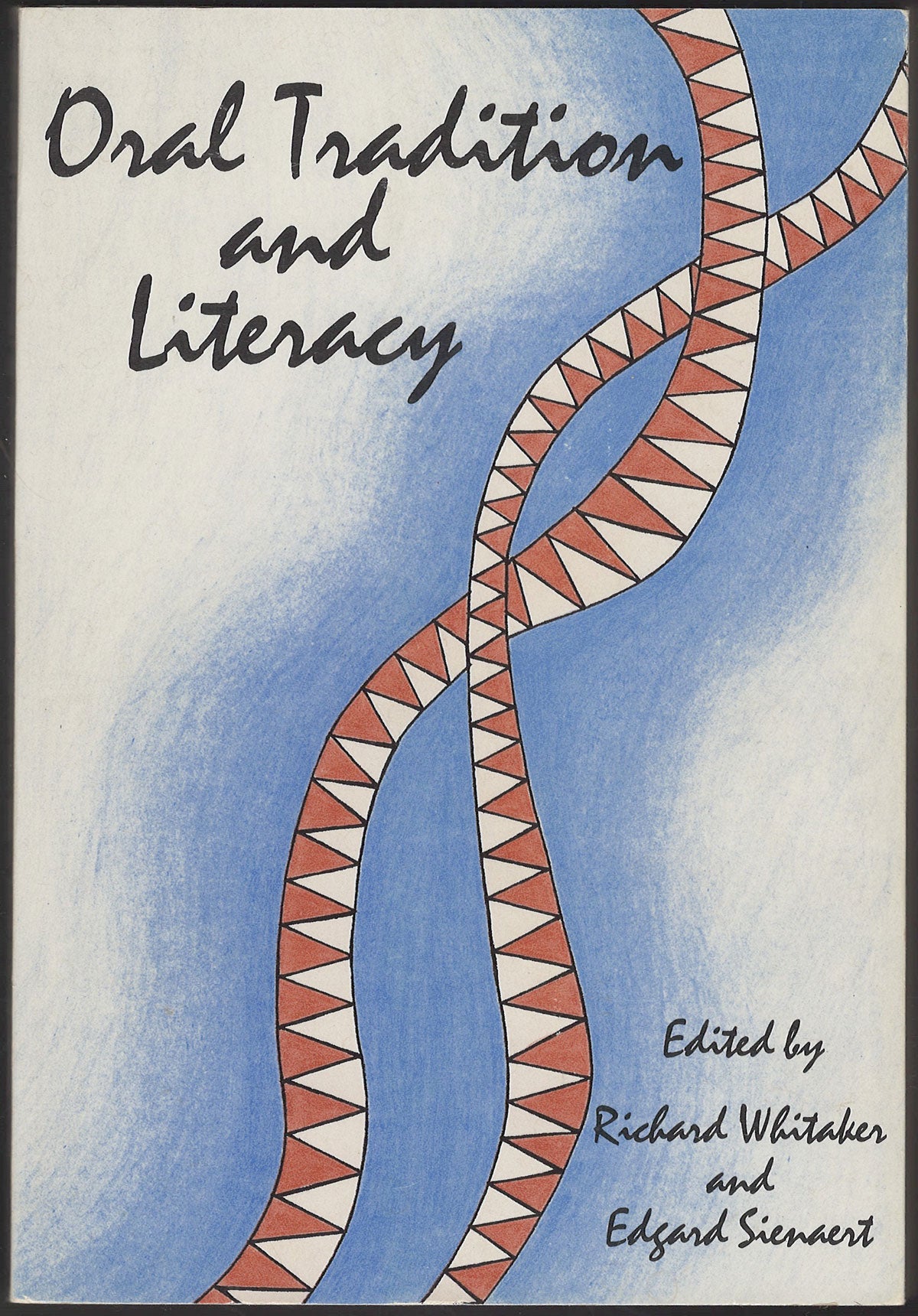 Front cover of Oral Tradition and Literacy with a stylized design.