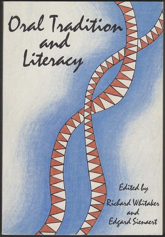Front cover of Oral Tradition and Literacy with a stylized design.